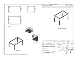 Detalhamento de estrutura soldada
