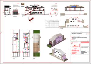 Projeto para aprovação em Prefeitura do local de construção